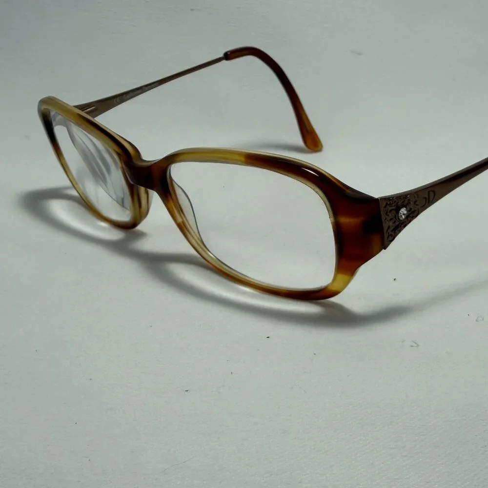 Catherine Deneuve Tortoise Eyeglasses - Frames only